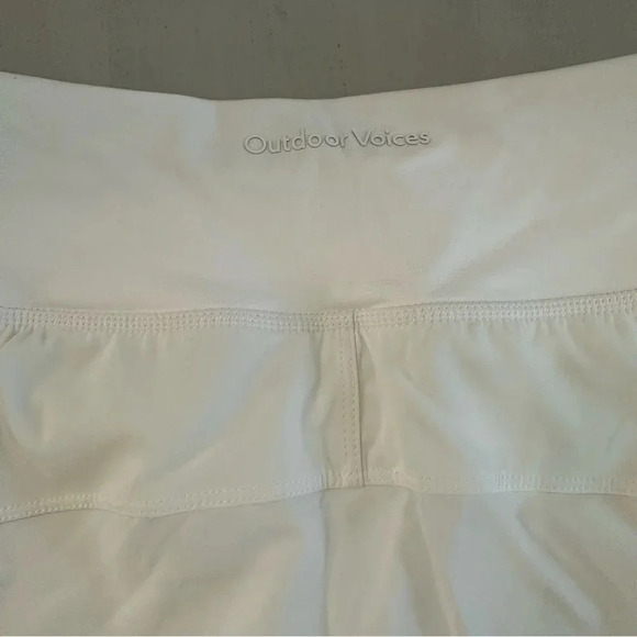 Outdoor Voices Women’s White Lightweight Skort with Zippered Pocket Sz XXS NWOT - Picture 8 of 9